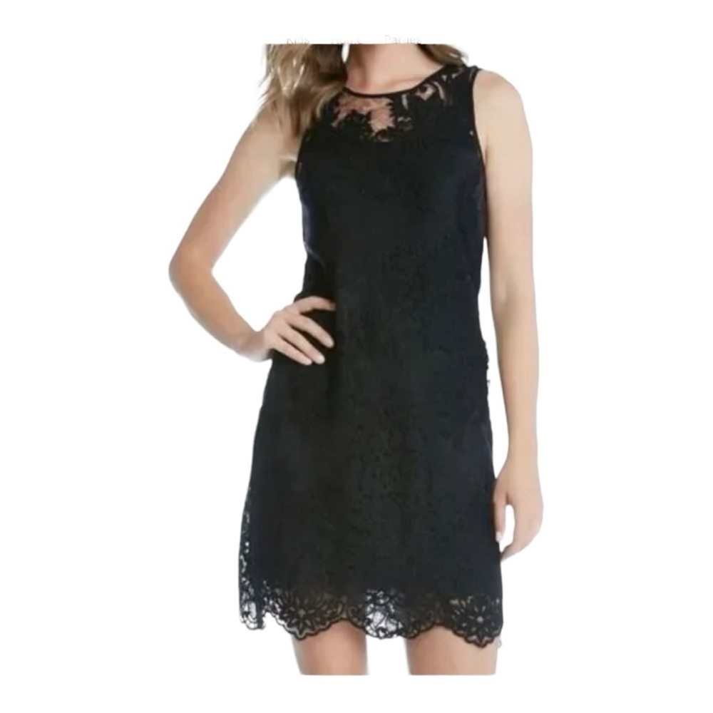 Karen Kane Embroidered Tulle A Line Dress NWOT LBD